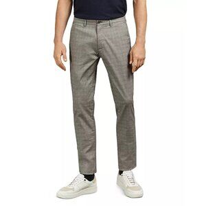 NWT Ted Baker London Sz 36R Dress Pants 36x32 Grey Slim Fit Sari Checked Trouser